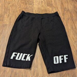 F--k Off Shorts Screenprinted